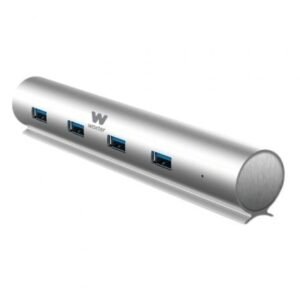 Hub USB 3.0 con Alimentación Externa Woxter HUB 73 PE26-142/ 7xUSB/ Cinzento