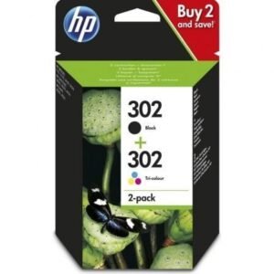 Cartucho de Tinta Original HP nº302 Multipack/ Preto/ Tricolor