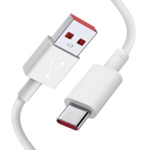 Cabo USB Xiaomi 6A Type-A to Type-C/ USB Macho - USB Tipo-C Macho/ 1m/ Branco