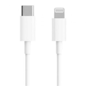 Cabo USB 2.0 Tipo-C Lightning Xiaomi BHR4421GL/ USB Tipo-C Macho - Lightning Macho/ Hasta 18W/ 480Mbps/ 1m/ Branco
