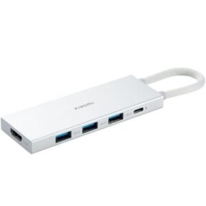 Docking USB 3.0 Tipo-C Xiaomi 5 en 1/ 3xUSB/ 1xUSB Tipo-C PD/ 1xHDMI/ Branco